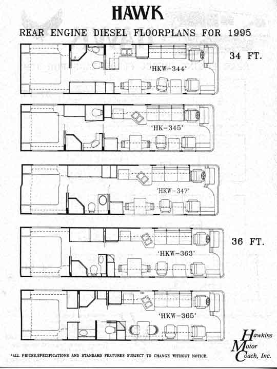 Luxury Small Motorhome Floorplans - 2015 Challenger 37TB ...